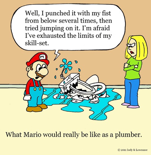 If Mario was a real plumber By sardonic salad | Famous People Cartoon |  TOONPOOL