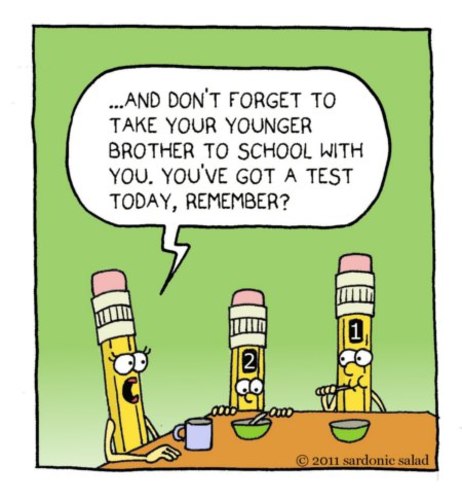 Cartoon: Pencils (medium) by sardonic salad tagged number,pencils,cartoon,comic,sardonic,salad,school,test