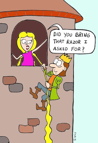 Cartoon: Rapunzel (medium) by sardonic salad tagged rapunzel