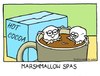 Cartoon: hot tubbing (small) by sardonic salad tagged marshmallow,cartoon,spa,comic,sardonic,salad