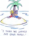 Cartoon: island (small) by sardonic salad tagged island,cartoon,relationship,sardonic,salad