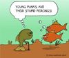 Cartoon: punks (small) by sardonic salad tagged piercings,sardonic,salad,humor