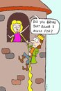 Cartoon: Rapunzel (small) by sardonic salad tagged rapunzel