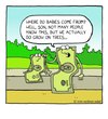 Cartoon: where money comes from (small) by sardonic salad tagged money,cartoon,babies,comic,sardonic,salad