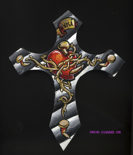 Cartoon: Tattoo Cross (medium) by Curbis_humor tagged sood,cross