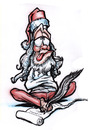 Cartoon: Sanity Clause (small) by Curbis_humor tagged cartoon,sanity,claus