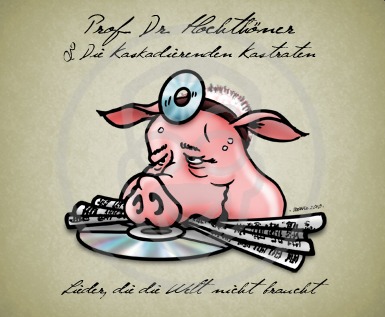 Cartoon: CD Cover (medium) by stewie tagged doctor,notes,singer,pig,cover,cd