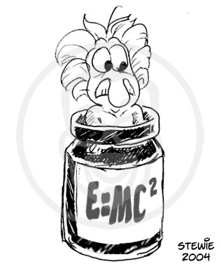 Cartoon: Einstein (medium) by stewie tagged tinte,ink,einstein