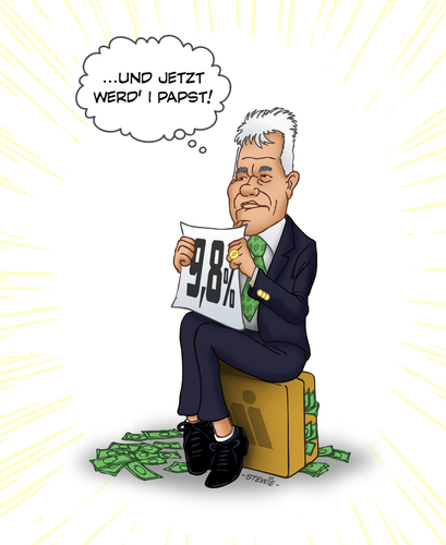 Cartoon: Frank Stronach caricature (medium) by stewie tagged caricature,stronach,frank