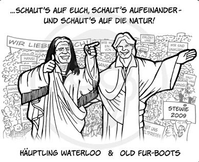 Cartoon: Hansi (medium) by stewie tagged guest,special,waterloo,bergpredigt,hinterseer,hansi