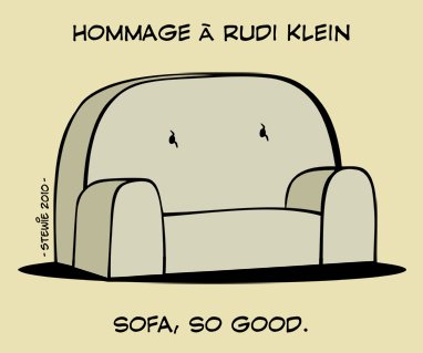 Cartoon: Sofa so good (medium) by stewie tagged klein,rudi,sofa