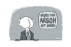 Cartoon: Arsch mit Ohren (small) by stewie tagged arsch