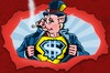 Cartoon: Money Man (small) by stewie tagged money,man,super,hero,pig
