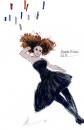 Cartoon: Alexander McQueen Fall 08 (small) by lavi tagged fashion,illustration,alexander,mcqueen