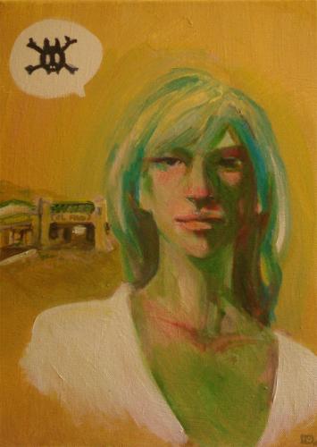 Cartoon: El Paso (medium) by Laurie Mouret tagged el,paso,canvas,acrylics,acryl,gemälde,