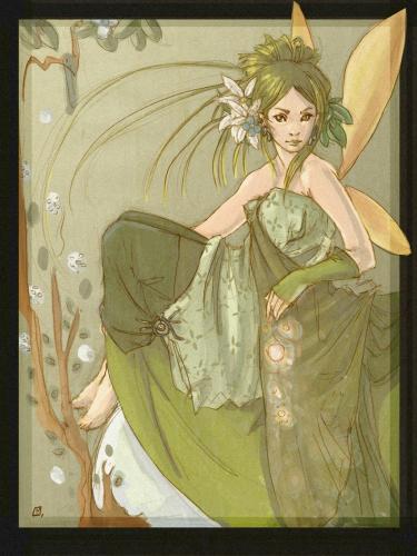 Cartoon: Fairy (medium) by Laurie Mouret tagged fairy,photoshop,fanzine,green,