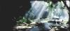 Cartoon: Light on water (small) by Laurie Mouret tagged light water forest landscape photoshop 