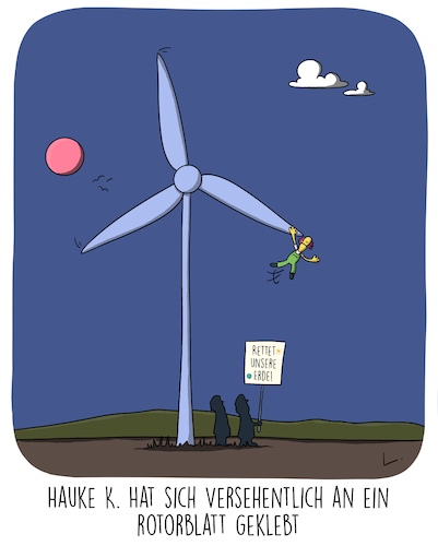 Cartoon: Falsch angeklebt (medium) by SCHÖN BLÖD tagged thomas,luft,cartoon,lustig,spaß,humor,windrad,windkraft,windkraftanlage,klimakleber,klimaaktivist,klimaschutz,umweltschutz,thomas,luft,cartoon,lustig,spaß,humor,windrad,windkraft,windkraftanlage,klimakleber,klimaaktivist,klimaschutz,umweltschutz