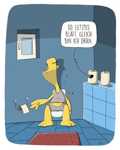 Cartoon: Klopapier (medium) by SCHÖN BLÖD tagged thomas,luft,cartoon,klo,klopapier,toilette,toilettenpapier,wc,bad,badezimmer,thomas,luft,cartoon,klo,klopapier,toilette,toilettenpapier,wc,bad,badezimmer