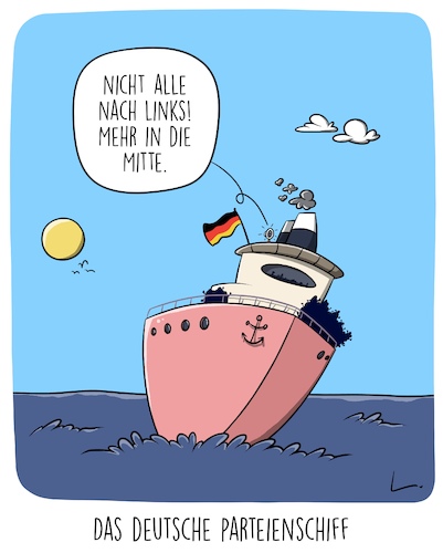 Cartoon: Links-Mitte-Rechts (medium) by SCHÖN BLÖD tagged thomas,luft,cartoonalarm,links,mitte,rechts,parteien,politik,schiff,schieflage,meer,wasser,thomas,luft,cartoonalarm,links,mitte,rechts,parteien,politik,schiff,schieflage,meer,wasser