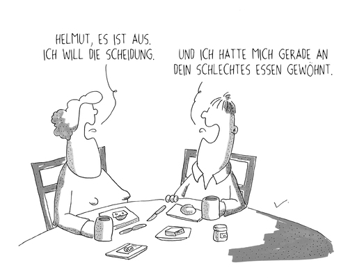 Cartoon: Scheidung (medium) by SCHÖN BLÖD tagged thomas,luft,cartoon,lustig,scheidung,trennung,ehe,essen,mahlzeit,thomas,luft,cartoon,lustig,scheidung,trennung,ehe,essen,mahlzeit