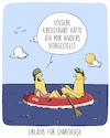 Cartoon: Kreuzfahrt (small) by SCHÖN BLÖD tagged thomas,luft,cartoonalarm,kreuzfahrt,meer,ozean,wasser,billig,sparen,sparfuchs,schlauchboot,ruderboot,urlaub