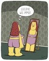 Cartoon: Schlank (small) by SCHÖN BLÖD tagged schlank,spiegel,abnehmen,diät,dünn,frau