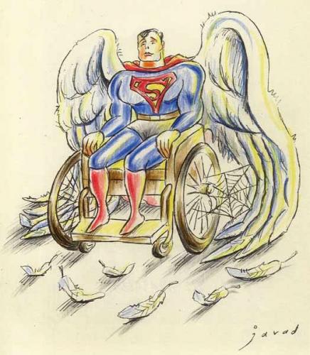 Cartoon: Homage to Christopher Reeve (medium) by javad alizadeh tagged christopher,reeve,superman,