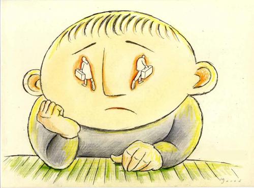 Cartoon: Divorce child (medium) by javad alizadeh tagged divorce,child,