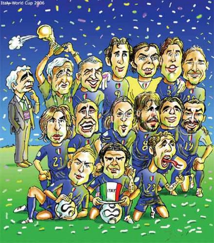 Cartoon: Italy winner of worldcup 2006 (medium) by javad alizadeh tagged italy,worldcup2006