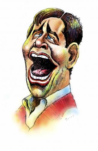 Cartoon: jerry lewis (medium) by javad alizadeh tagged king,of,comedy,jerry,lewis,