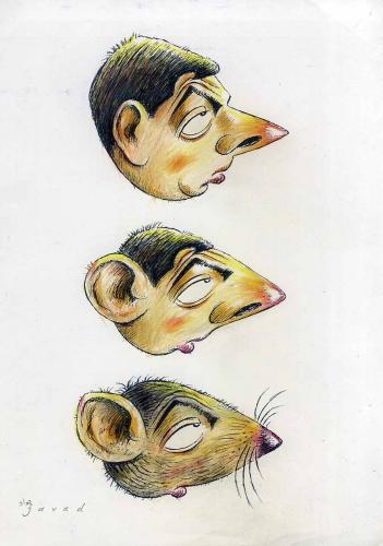 Cartoon: Mr. Bean or Mr.mouse ?! (medium) by javad alizadeh tagged rowan,atkinson,,mr