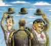 Cartoon: Favorite comedians of Magritte (small) by javad alizadeh tagged laurel,hardy,magritte,
