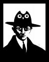 Cartoon: owl like mind (small) by javad alizadeh tagged sadegh,hedayat,