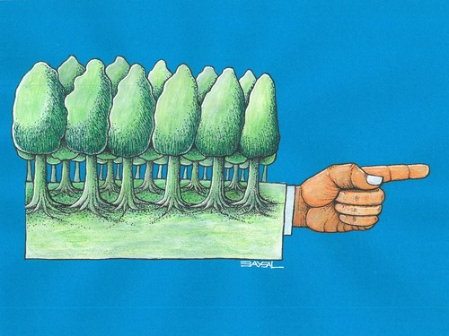 Cartoon: Parkway (medium) by ercan baysal tagged magazine,newspaper,image,logo,tattoo,coloring,picture,fantasy,deydream,dream,surreal,idea,satire,humour,illustration,cartoon,ercanbaysal,handmade,hand,forefinger,finger,branch,tree