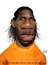 Cartoon: Didier Drogba (small) by jmborot tagged soccer,football,drogba,sport,caricature,jmborot