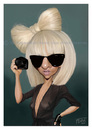 Cartoon: Lady Gaga (small) by jmborot tagged lady gaga caricature jmborot