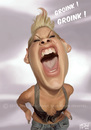 Cartoon: Pink...Groiiinnnk ! (small) by jmborot tagged pink popmusic music pop caricature jmborot