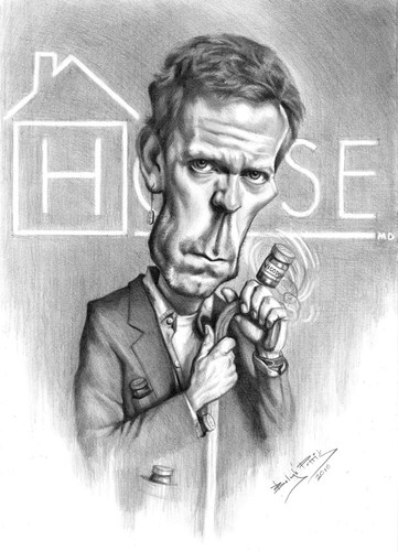 Cartoon: Dr. House (medium) by bpatric tagged famous,people