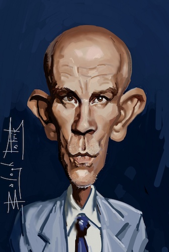 Cartoon: John Malkovich (medium) by bpatric tagged film,movies,actors,oscar,nomination,emmy,award,director