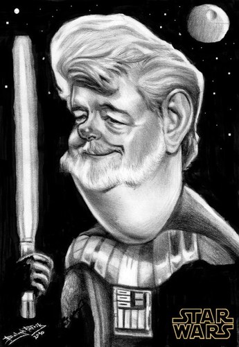 Cartoon: Luke!!!!..... I am your father! (medium) by bpatric tagged famous,people