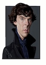 Cartoon: Benedict Cumberbatch (small) by bpatric tagged benedict,cumberbatch,sherlock,doctor,strange,star,trek,movie,actor,series