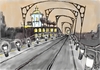 Cartoon: D. Luis Bridge Oporto Portugal (small) by loboloco tagged oporto,bridge