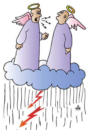 Cartoon: Angels (medium) by Alexei Talimonov tagged angels