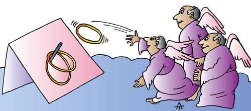 Cartoon: Angels (medium) by Alexei Talimonov tagged angels