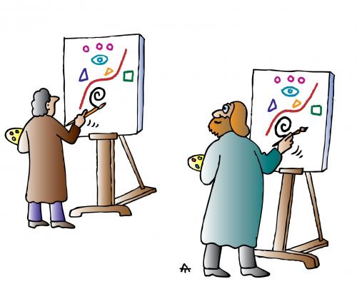 Cartoon: Artists (medium) by Alexei Talimonov tagged artists