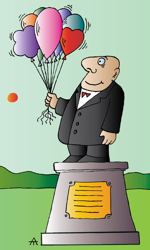 Cartoon: Balls (medium) by Alexei Talimonov tagged balls,monument