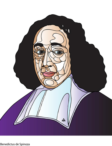 Cartoon: Benedictus de Spinoza (medium) by Alexei Talimonov tagged spinoza