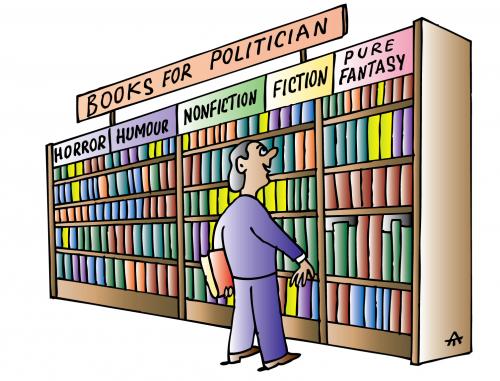 Cartoon: Books (medium) by Alexei Talimonov tagged books,politicians