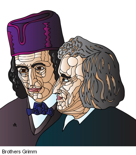 Cartoon: Brothers Grimm (medium) by Alexei Talimonov tagged grimm,brothers